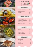Italian Menu for Role-Playing Games - Learn Vocabulary, Or