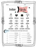 Italian Months Of The Year Worksheet Packet