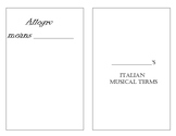 Italian Music Term Booklet