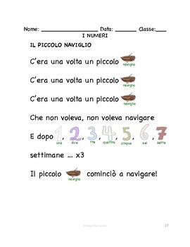 Preview of Italian Numbers REBUS SONG | Il piccolo naviglio & Tre oche