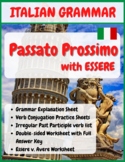 Italian Passato Prossimo Verbs (w/ Essere) - Grammar Works