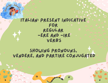 Preview of Italian: Present Indicative of Regular -Ere and -Ire Verbs