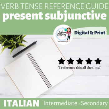 Preview of Italian Present Subjunctive Booklet - Il Congiuntivo Presente