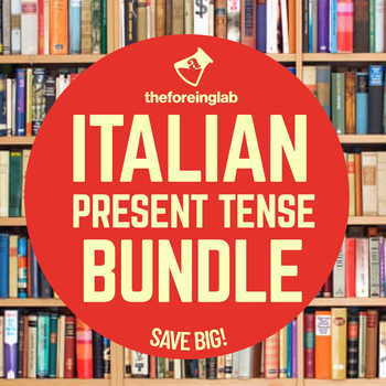 Preview of Italian Present Tense Bundle
