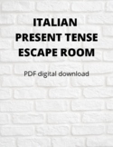 Italian Present Tense Escape Room