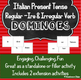 Italian Present Tense -IRE Dominoes Activity (regular and 