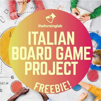 Preview of Italian Project: Create Your Own Italian Board Game