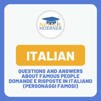Preview of Italian: Questions and answers about famous persons
