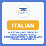 Italian: Questions and answers about famous persons