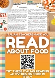Italian Reading Comprehension + Writing Activities Bundle 