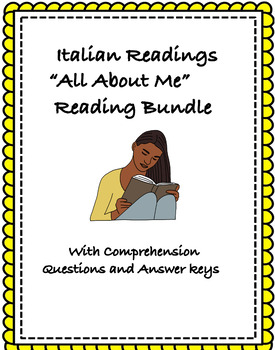 Preview of Italian Readings All About Me Bundle: Tutto su di me Letture (Italiano) 35% off!
