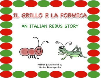 Preview of Italian Rebus Fairytale "The Ant and the Cricket"