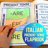 Italian Interactive Notebook | Regular Present Tense (are,