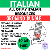 Italian Crafts and Worksheets | Growing Bundle | Dollar Deals