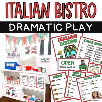 Preview of Italian Restaurant Dramatic Play Center