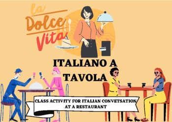 Preview of Italian Restaurant Dramatic play + True Realness with Menu and  Italian Food!