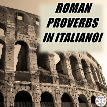 Preview of Italian: Roman Proverbs in italiano