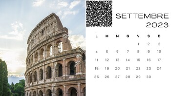 Preview of Italian School Calendar 2023/2024 with Italian Cities + San Marino! + QR Codes!