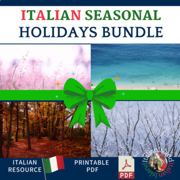Preview of Italian Seasonal Holidays  Growing Bundle