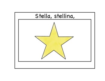 Preview of Italian Shapes EMERGENT READER | Stella stellina