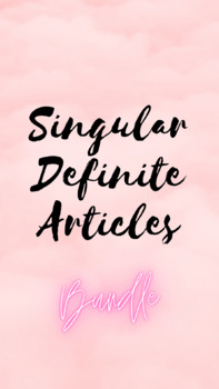 Preview of Italian - Singular Definite Articles (Bundle)