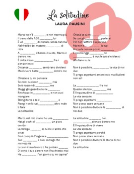 Preview of Italian Song: "La solitudine" - Laura Pausini