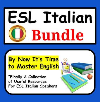 Preview of Italian Speakers ESL Newcomer Activities - ESL Italian Back to School (Bundle)