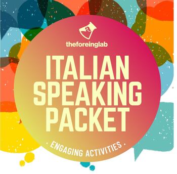 Preview of Italian Speaking Activities Bundle - Whole Class Speaking Activities