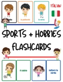 Italian *Sports + Hobbies* Flashcards for Kids - Fun with 