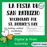 Italian St. Patrick's Day Vocabulary + Activity Unit - Dig