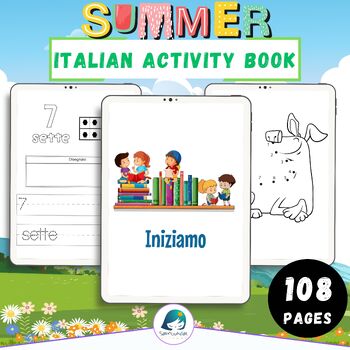 Preview of Italian Summer Beach Vacation: Activities, Puzzles, Tracing, Dot to Dot and more