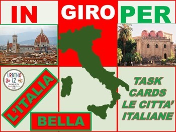 Preview of Italian Task Cards: Le Citta' Italiane
