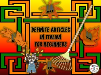 Preview of Italian: The Definite Articles