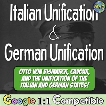 Preview of Nationalism, Germany and Italy Unification, Otto von Bismarck Web Quest Activity