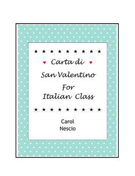 Preview of Italian Valentine's Card ~ Carta di ♥ San Valentino