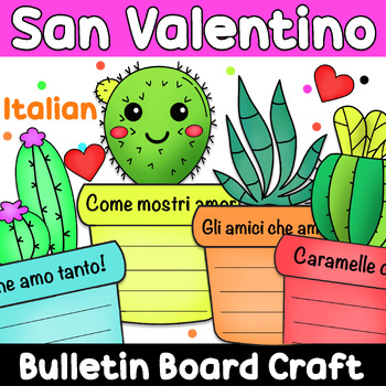 Preview of Italian Valentine's Day Craft | Bulletin Board & Writing | San Valentino