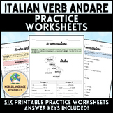 Italian Verb ANDARE - Practice Worksheets