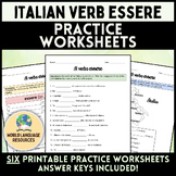 Italian Verb ESSERE - Practice Worksheets