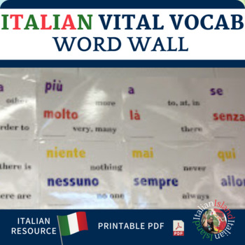 Preview of Italian Vital Vocabulary Word Wall