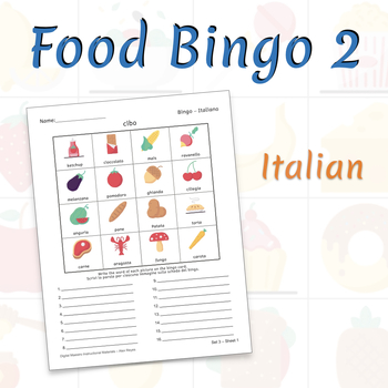 Italian: Tombola dei Numeri 1-100  World language classroom, Mathematical  expression, Bingo sheets