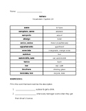 Italian Vocabulary Packets:  Unit 1 - City Terms