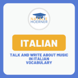 Italian topic: Music - Vocabulary