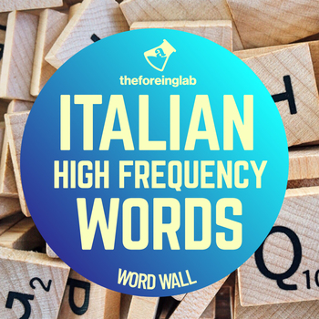 Preview of Italian Word Wall: High frequency Words