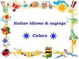 Italian idioms & sayings (COLORS) Full chapter