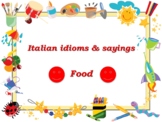 Italian idioms & sayings (FOOD) Full chapter