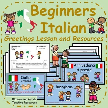 Preview of Italian lesson and resources : Greetings