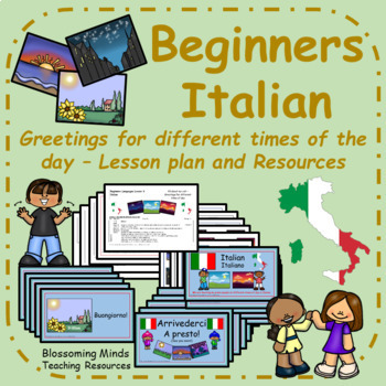 Preview of Italian lesson and resources : Greetings for different times of day
