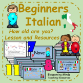 Italian lesson and resources : How old are you?