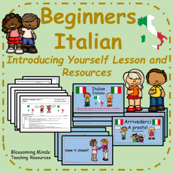 Preview of Italian lesson and resources : Introducing yourself/Saying your name