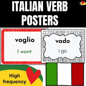 Preview of Italian "super 7" High Frequency Verb Posters